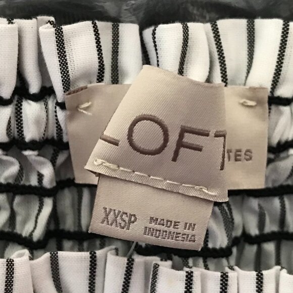 Loft | Striped Smocked Off-the-Shoulder Top - Picture 8 of 10